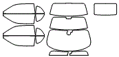 Tint Kit pattern for the 2023 Dodge Challenger