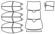Tint Kit pattern for the 2017 Dodge Dart