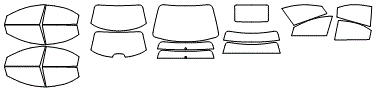 Tint Kit pattern for the 2004 Chrysler Concorde