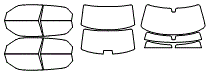 Tint Kit pattern for the 2006 Chrysler 300