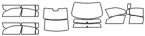 Tint Kit pattern for the 2011 Chrysler 200