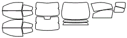 Tint Kit pattern for the 2007 Saturn Ion