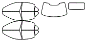 Tint Kit pattern for the 2005 Acura 3.5RL