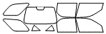 Tint Kit pattern for the 2001 Acura MDX