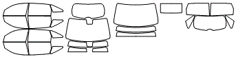 Tint Kit pattern for the 2016 Acura MDX