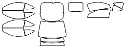 Tint Kit pattern for the 2006 Acura RSX