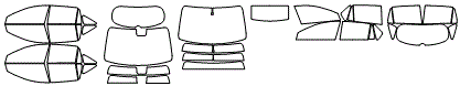 Tint Kit pattern for the 2016 Acura RDX