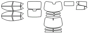 Tint Kit pattern for the 2022 Acura ILX