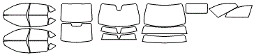 Tint Kit pattern for the 2025 Acura TLX