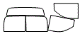 Tint Kit pattern for the 2013 Cadillac Escalade EXT