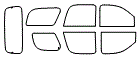 Tint Kit pattern for the 2014 Cadillac Escalade Hybrid