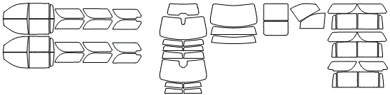 Tint Kit pattern for the 2023 Cadillac Escalade-V