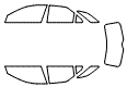 Tint Kit pattern for the 2014 Cadillac CTS