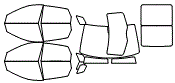 Tint Kit pattern for the 2016 Cadillac SRX