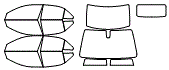 Tint Kit pattern for the 2016 Cadillac ATS
