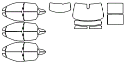 Tint Kit pattern for the 2018 Cadillac XT5