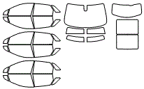 Tint Kit pattern for the 2026 Cadillac XT5