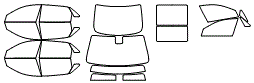 Tint Kit pattern for the 2020 Cadillac CT6