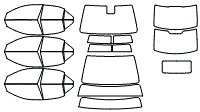 Tint Kit pattern for the 2026 Cadillac CT4