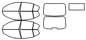 Tint Kit pattern for the 2012 Infiniti G25 Sedan