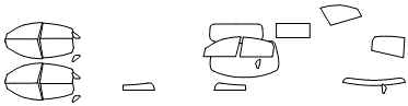 Tint Kit pattern for the 2013 Infiniti FX35