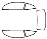 Tint Kit pattern for the 2013 Infiniti G37 Convertible