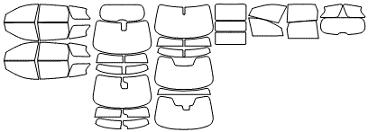 Tint Kit pattern for the 2013 Infiniti JX35