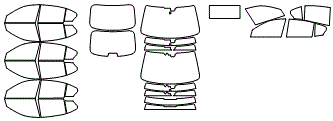 Tint Kit pattern for the 2024 Infiniti Q50