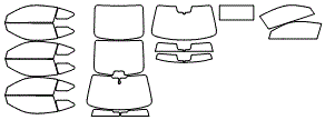 Tint Kit pattern for the 2022 Infiniti Q60