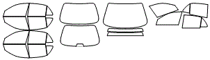 Tint Kit pattern for the 2005 Buick Century