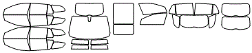 Tint Kit pattern for the 2020 Buick Regal TourX