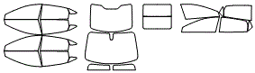 Tint Kit pattern for the 2019 Buick LaCrosse
