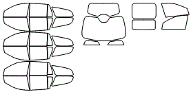 Tint Kit pattern for the 2008 Buick Enclave