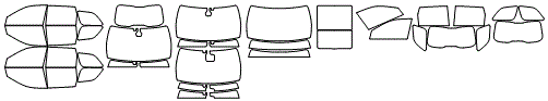 Tint Kit pattern for the 2022 Jeep Grand Cherokee WK (Previous Generation)