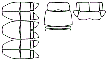 Tint Kit pattern for the 2008 Jeep Compass