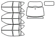 Tint Kit pattern for the 2013 Jeep Compass