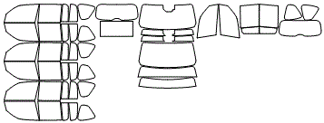 Tint Kit pattern for the 2026 Lexus LX