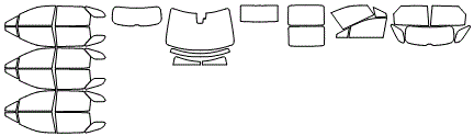 Tint Kit pattern for the 2022 Lexus RX