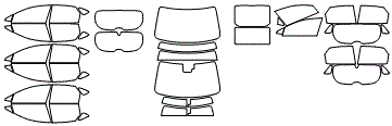 Tint Kit pattern for the 2026 Lexus NX