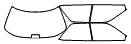 Tint Kit pattern for the 1991 Lexus ES 250