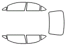 Tint Kit pattern for the 2012 Lexus HS 250h