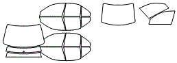 Tint Kit pattern for the 2000 Volkswagen Jetta