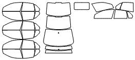Tint Kit pattern for the 2007 Volkswagen Jetta