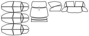 Tint Kit pattern for the 2012 Volkswagen Jetta
