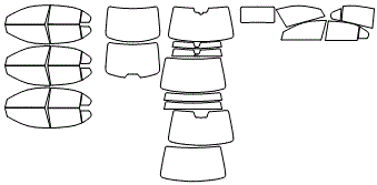 Tint Kit pattern for the 2012 Volkswagen Jetta