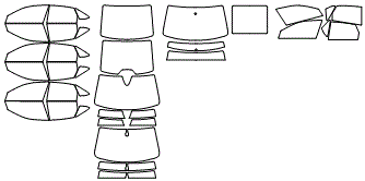 Tint Kit pattern for the 2019 Volkswagen Jetta