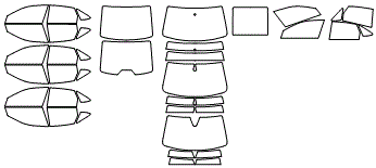 Tint Kit pattern for the 2021 Volkswagen Jetta
