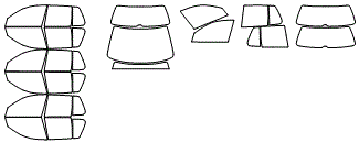 Tint Kit pattern for the 1999 Volkswagen Golf