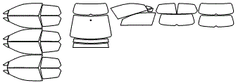 Tint Kit pattern for the 2015 Volkswagen Golf