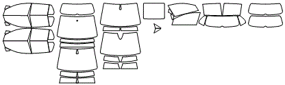 Tint Kit pattern for the 2021 Volkswagen Golf (Canada)